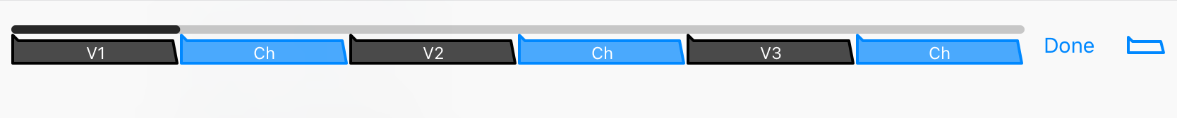 Tap on a marker to insert a new marker before it
